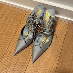 Sam Edelman lace up pointed toe heels